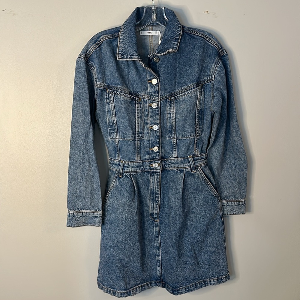 MNG Mango Denim Dress - Picture 3 of 9